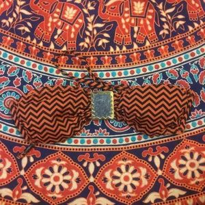 H&M boho strapless bikini