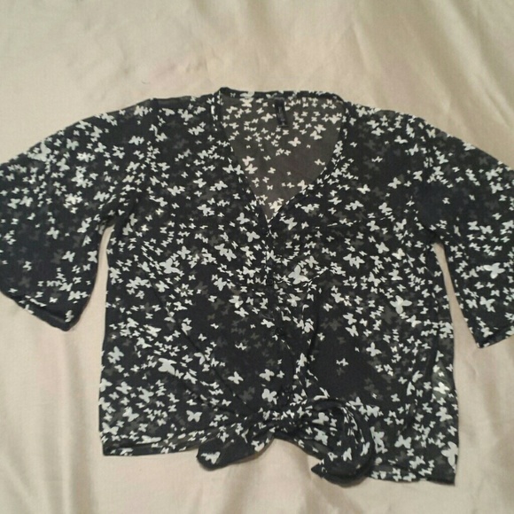 Girls Full tilt sheer blouse