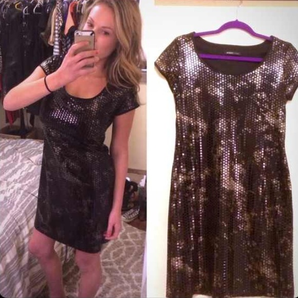 Metallic black party dress - Picture 3 of 3
