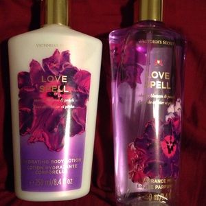 Victoria's Secret love spell perfume and lotion