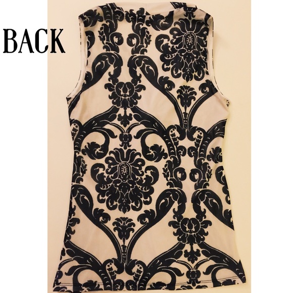 INC Baroque Floral Print Sleeveless Top NWT - Picture 2 of 3