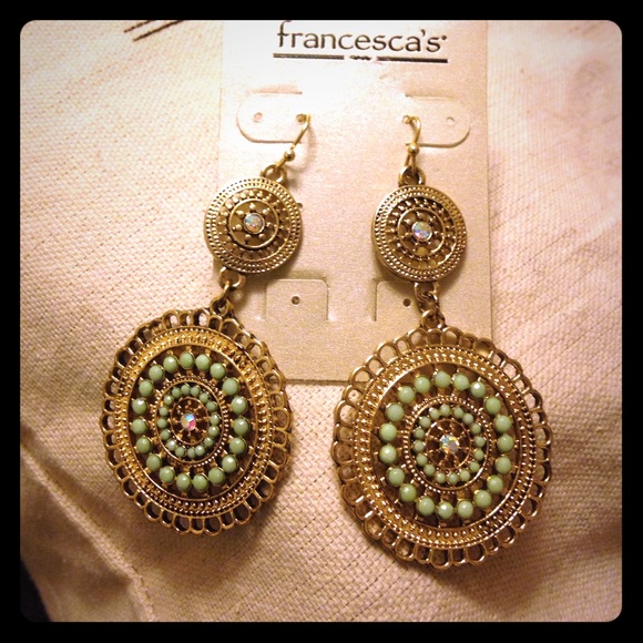 Filigree circle dangles
