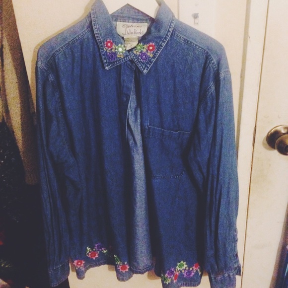 Vintage denim button up shirt