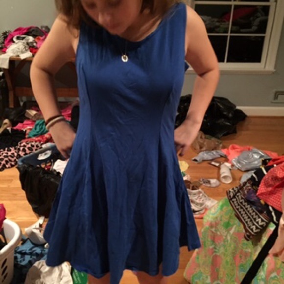 Royal blue dress