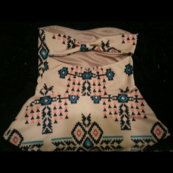Aztec print tube top - Picture 2 of 3