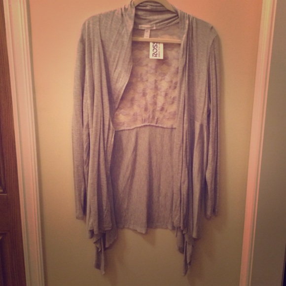 Heather grey cardigan