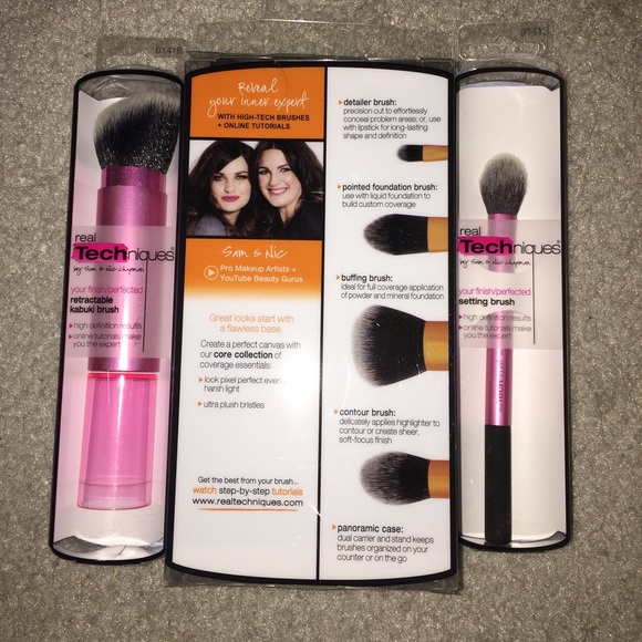 Bundle of New Real Techniques Makeup Brushes