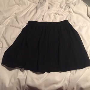High Waisted Black Skirt