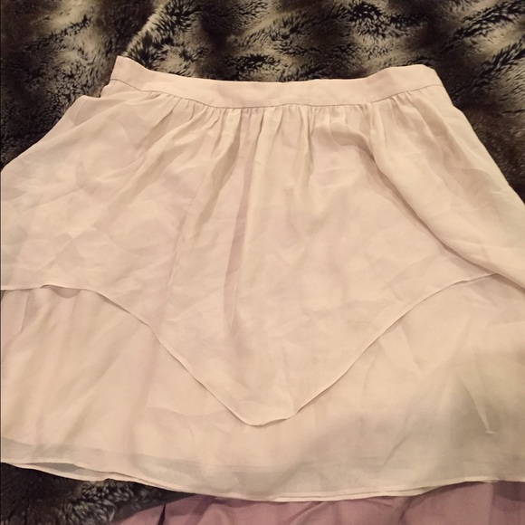 Light pink party skirt.