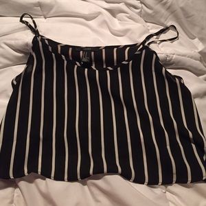 Sheer striped top