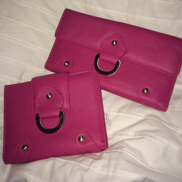 Wilsons leather pink wallets