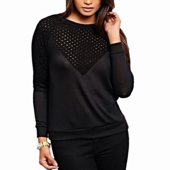 ️SOLD in bundle Perforated Sweater
