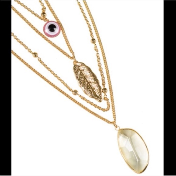 Jewelry - NEW with TAGS 3 Strand Charms Necklace