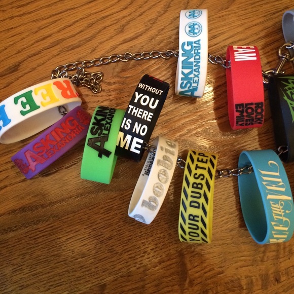 Band Bracelets Bundle !! $30 for ALL !!! 🕉🎸🎼🎹
