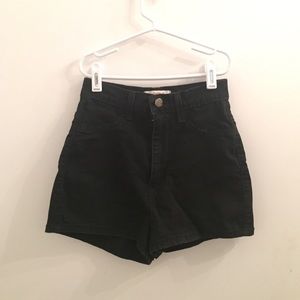 Black High Waisted Shorts