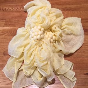 NWOT ANTHROPOLOGIE Yellow spring scarf