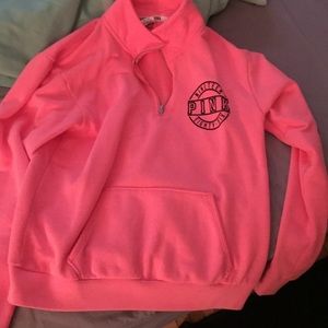 Pink half zip