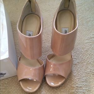 Jimmy Choo Patent Leather Nude Sandals
