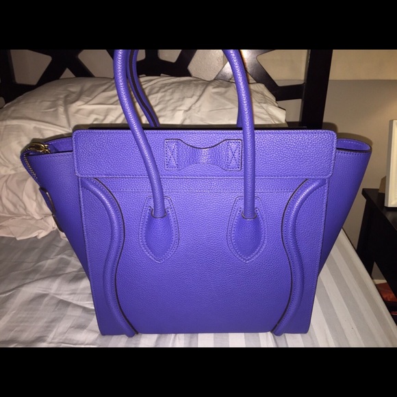 ☀️SOLD☀️Celine Micro Luggage Indigo Blue - Picture 2 of 4
