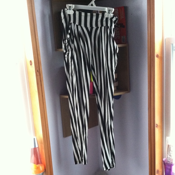 Black and white pants