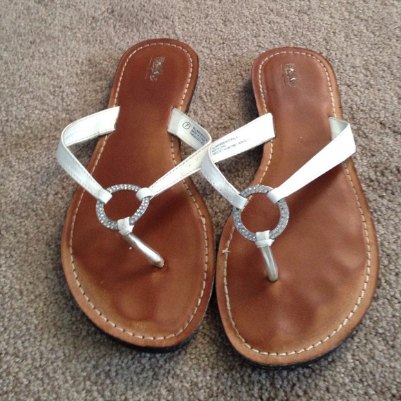 White sandals