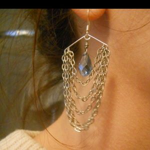 Waterfall chain earring