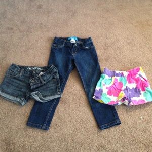Little girls shorts and skinny jean bundle