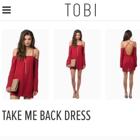 Tobi Dresses & Skirts - HP 💖 TOBI red dress/top
