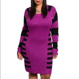 PLUS SIZE & SMALL SIZE SWEATER DRESSES