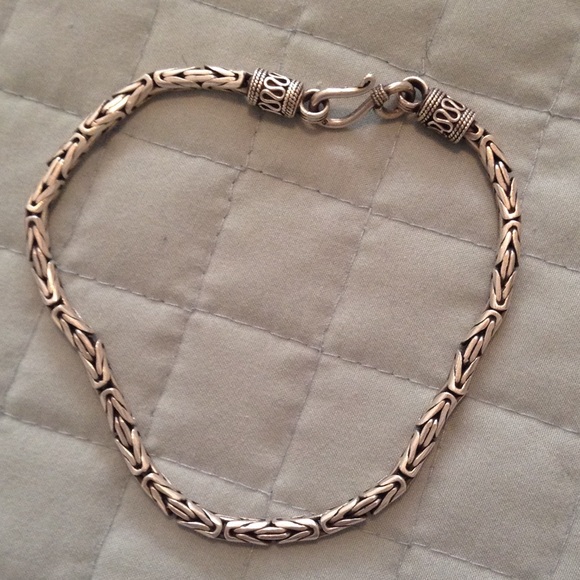 Sterling silver anklet