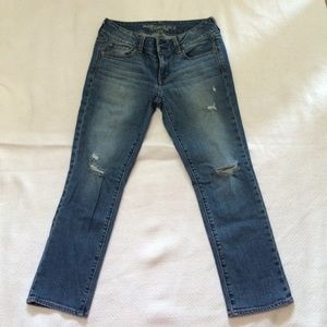 Artist style crop jeans
