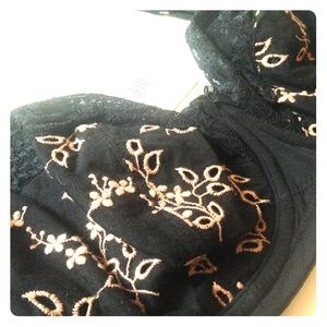 Dark chocolate underwire nursing bra