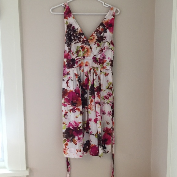 Zara floral dress, sz L with pockets!