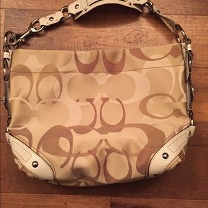 Authentic tan/brown coach purse