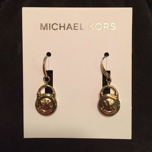 Michael Kors gold dangle earrings