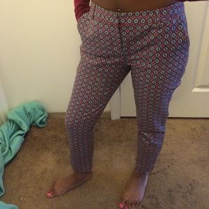 Geo Multicolor Ankle Pants