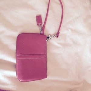 Pink Coach Wristlet!!
