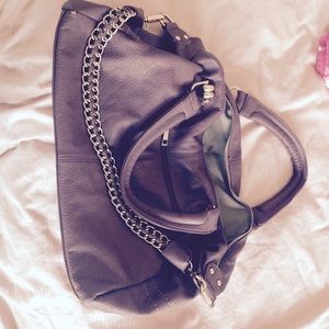 Purple soho bag with gold chain!