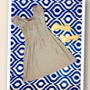 Gray fit flare Dress