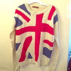 Cream patterned sweater