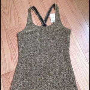 Glittery Gold Express Tank NWT