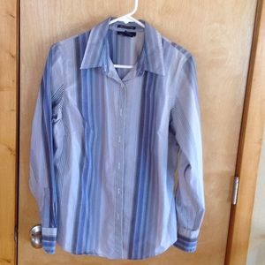 Blue Striped Blouse