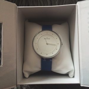 Skagen watch with blue band!