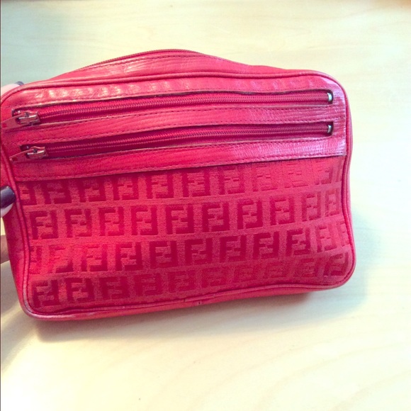*SUPER REDUCED* Unique Red FENDI leather pouch!