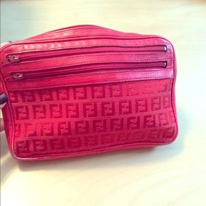 *SUPER REDUCED* Unique Red FENDI leather pouch!