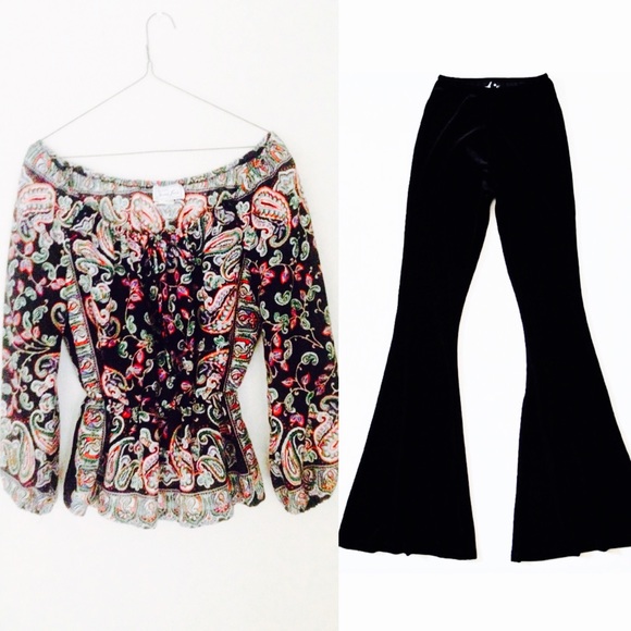 70s Vintage Authentic ✨Festival Top/ LARGE - Picture 2 of 4