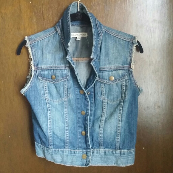 BULLHEAD BLACK jean vest