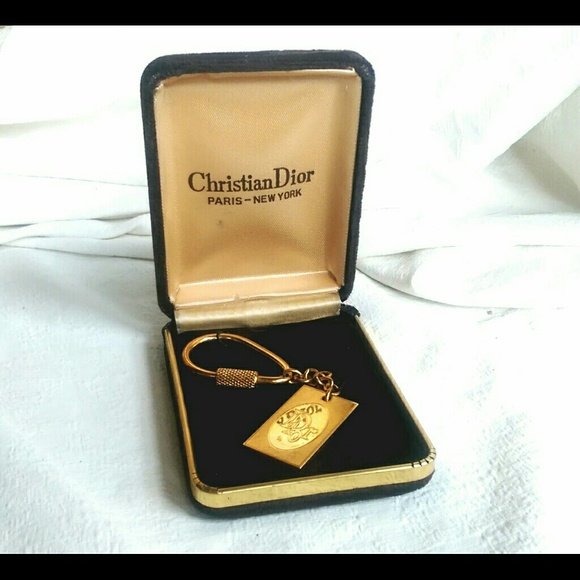 78 off Dior Accessories CCO Vintage Christian Dior Gold Keychain in