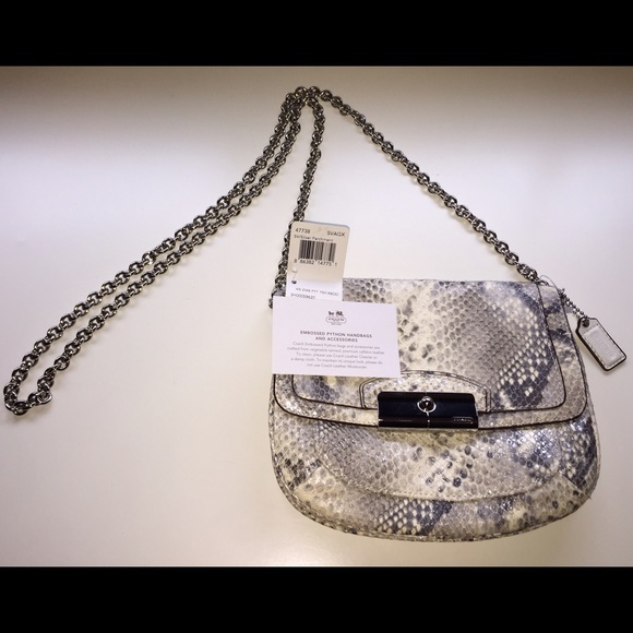 Coach Kristin Python cross body.