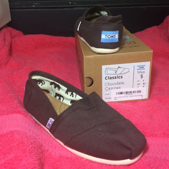 Classic Choc. Canvas Toms Sz 5
